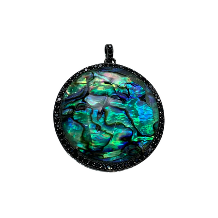 Round Pendant -Abalone