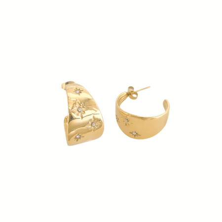 Starburst Hoop Earrings