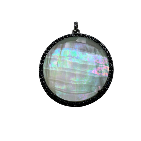 Round Pendant - Moonstone Quartz