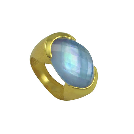 Stately Tanzanite Blue Ring
