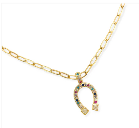 CZ Horseshoe Necklace