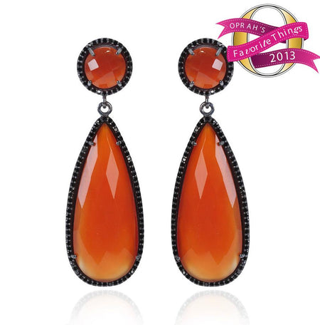 Carnelian Drop Earrings