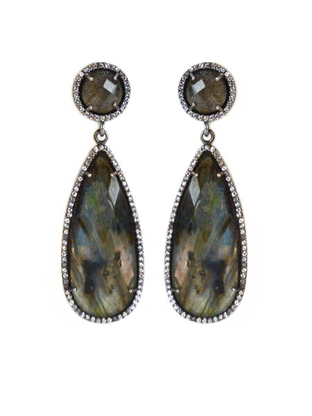 Labradorite drop earring