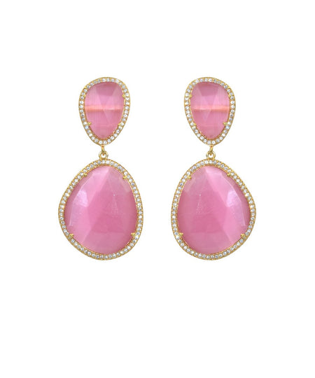 Pink Drop Earrings
