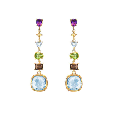 SemiPrecious Stone Drop Earrings