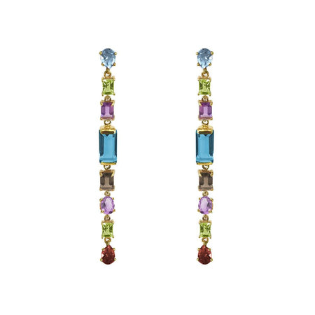 SemiPrecious Stones Drop Earrings