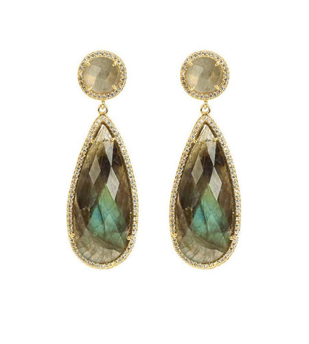 Labradorite drop earring