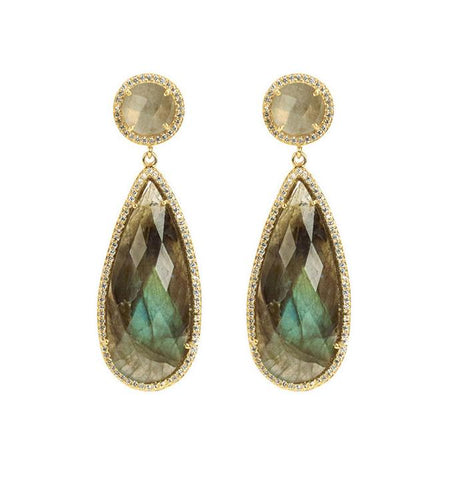 Labradorite drop earring