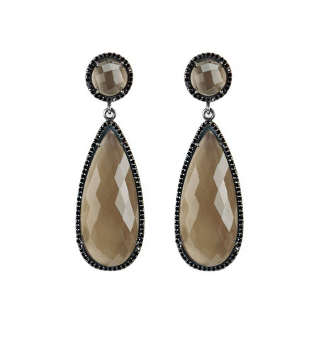 Smoky Quartz Drop Earrings