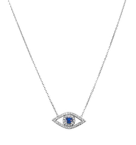 Classic Sparkling Evil Eye Necklace