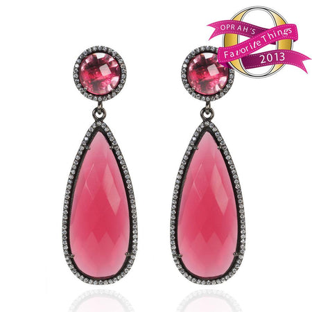 Fuchsia Drop Earrings