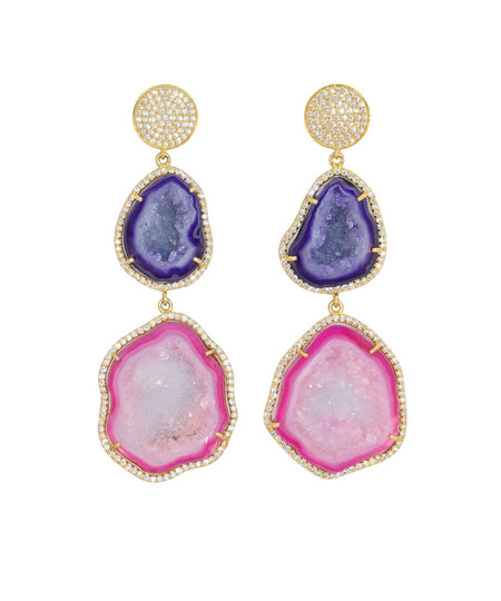 Geode Drop Earrings