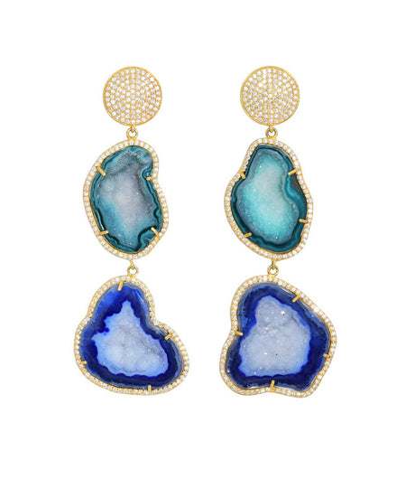 Geode Drop Earrings