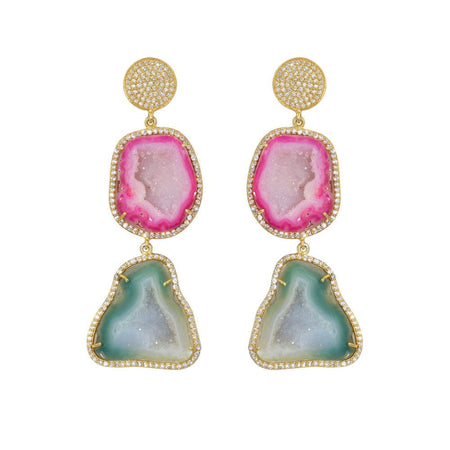 Geode Drop Earrings