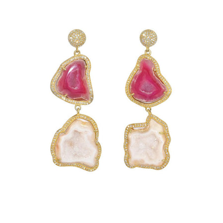 Geode Drop Earrings