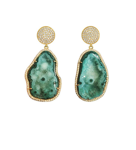 Geode Drop Earrings