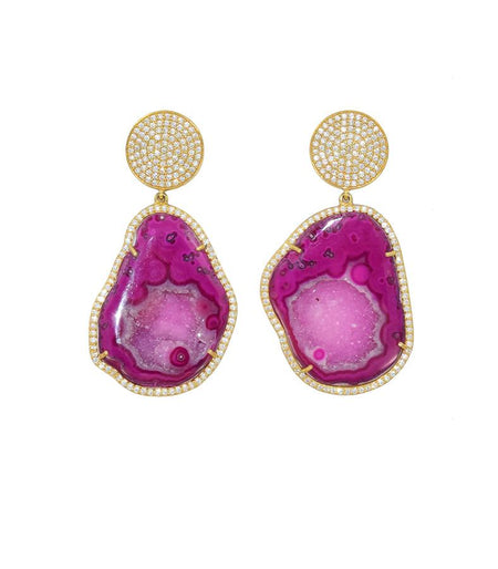 Geode Drop Earrings