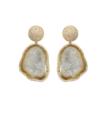 Geode Drop Earrings