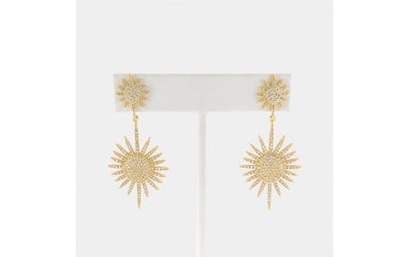 Dangling Sunburst Earrings