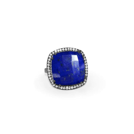 Lapis Square Ring