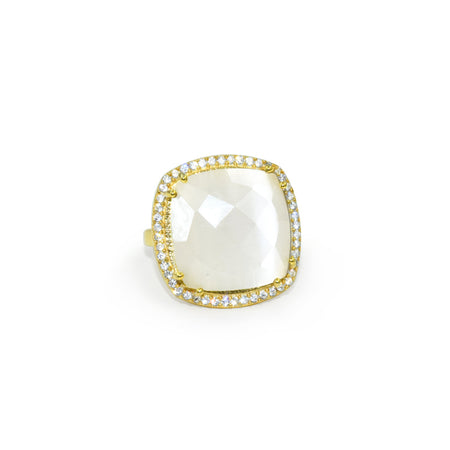 Moonstone Square Ring