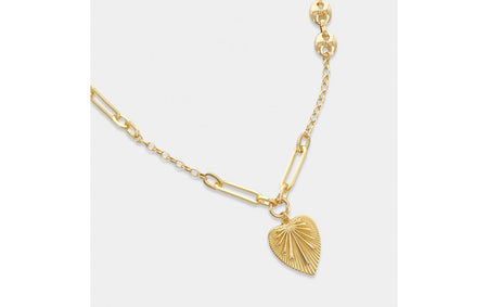 Textured Heart Necklace