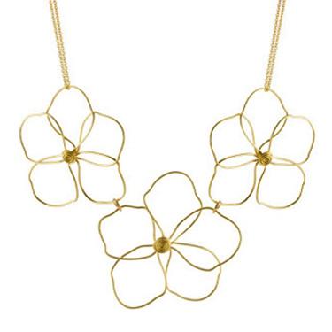 organic flowers necklace
