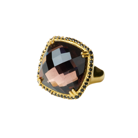 Oversized cocktail ring - Caramel Luster