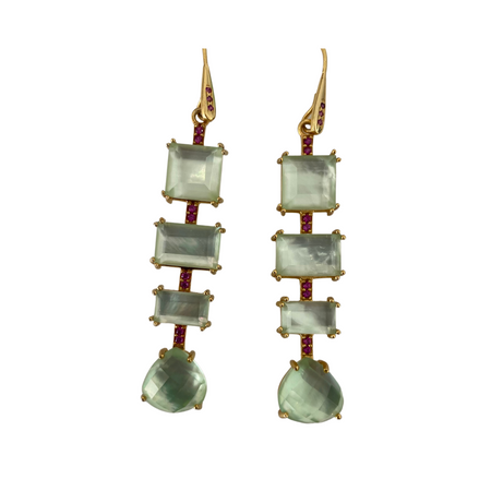 Sage Green Drop Earrings