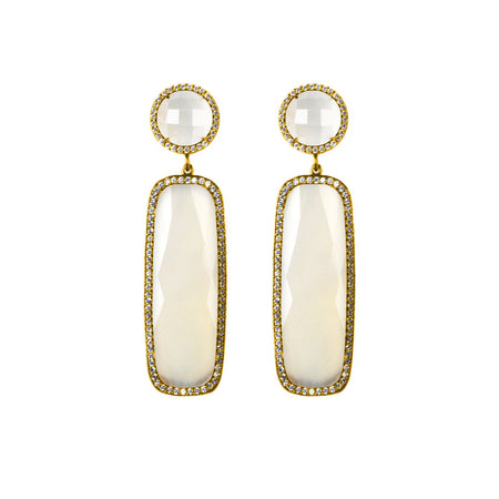 Rectangle Drop Earrings