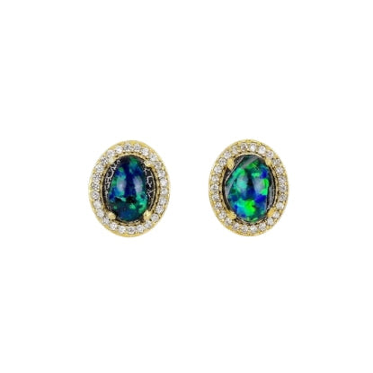 Everyday Lux Azurite Malachite Post Earrings