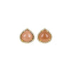 Everyday Lux Deep Peach Chalcedony Post Earrings