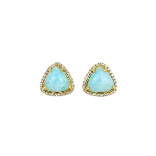 Everyday Lux Blue Chalcedony Post Earrings