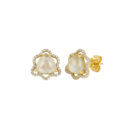 Everyday Lux Moonstone Post Earrings