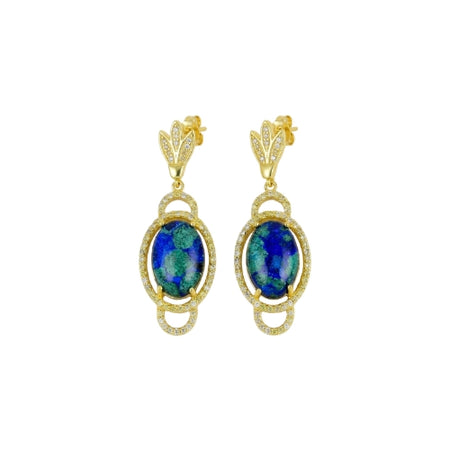 Everyday Lux Azurite Malachite Drop Earrings