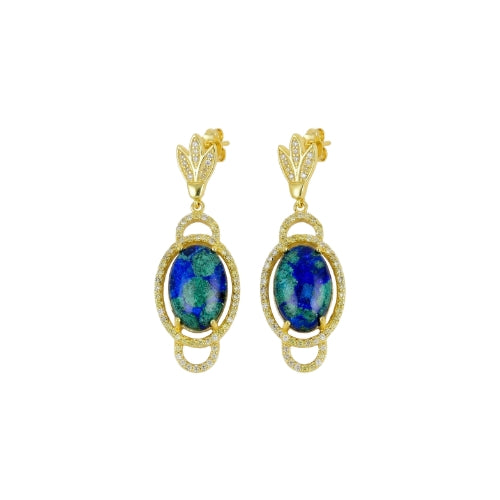 Everyday Lux Azurite Malachite Drop Earrings