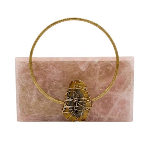 Resin Clutch - Wired Cage Geode Accent