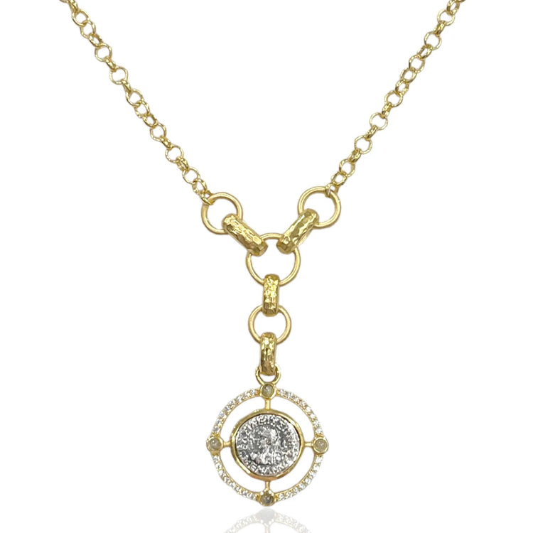 Gold Miko Coin Necklace