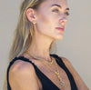 Gold Moro Coin Earrings