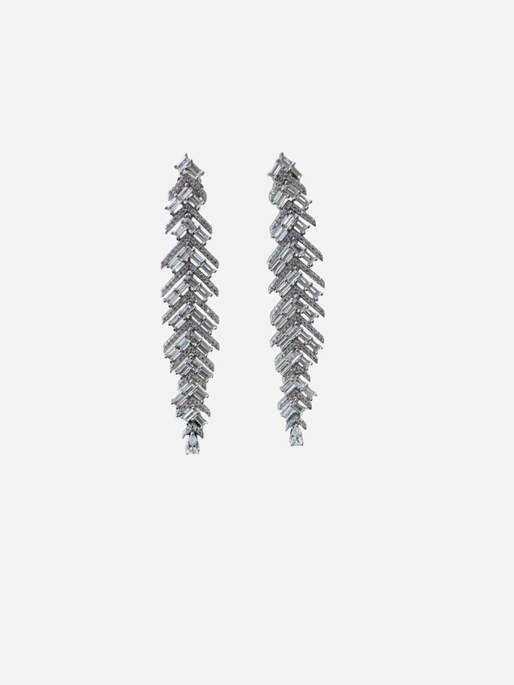 Cubic Zirconia Geometric Serpentine earrings