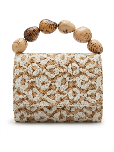 SHD Jute Fiber Bag Lacework Embroidery