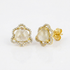 Everyday Lux Moonstone Post Earrings