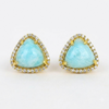 Everyday Lux Blue Chalcedony Post Earrings