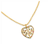 CZ Tree of Life Heart Necklace