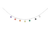Petite Necklace Featuring Multi Colored Cubic Zirconia