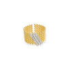 Bubble Pattern Two Tone Ring