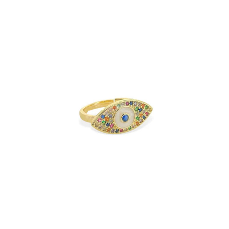 CZ Eye Ring