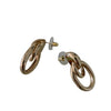Chunky intertwined Link Earrings