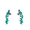 Electroplated Blue Coral earrings 10/10 Sale Item