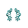 Electroplated Blue Coral earrings 10/10 Sale Item
